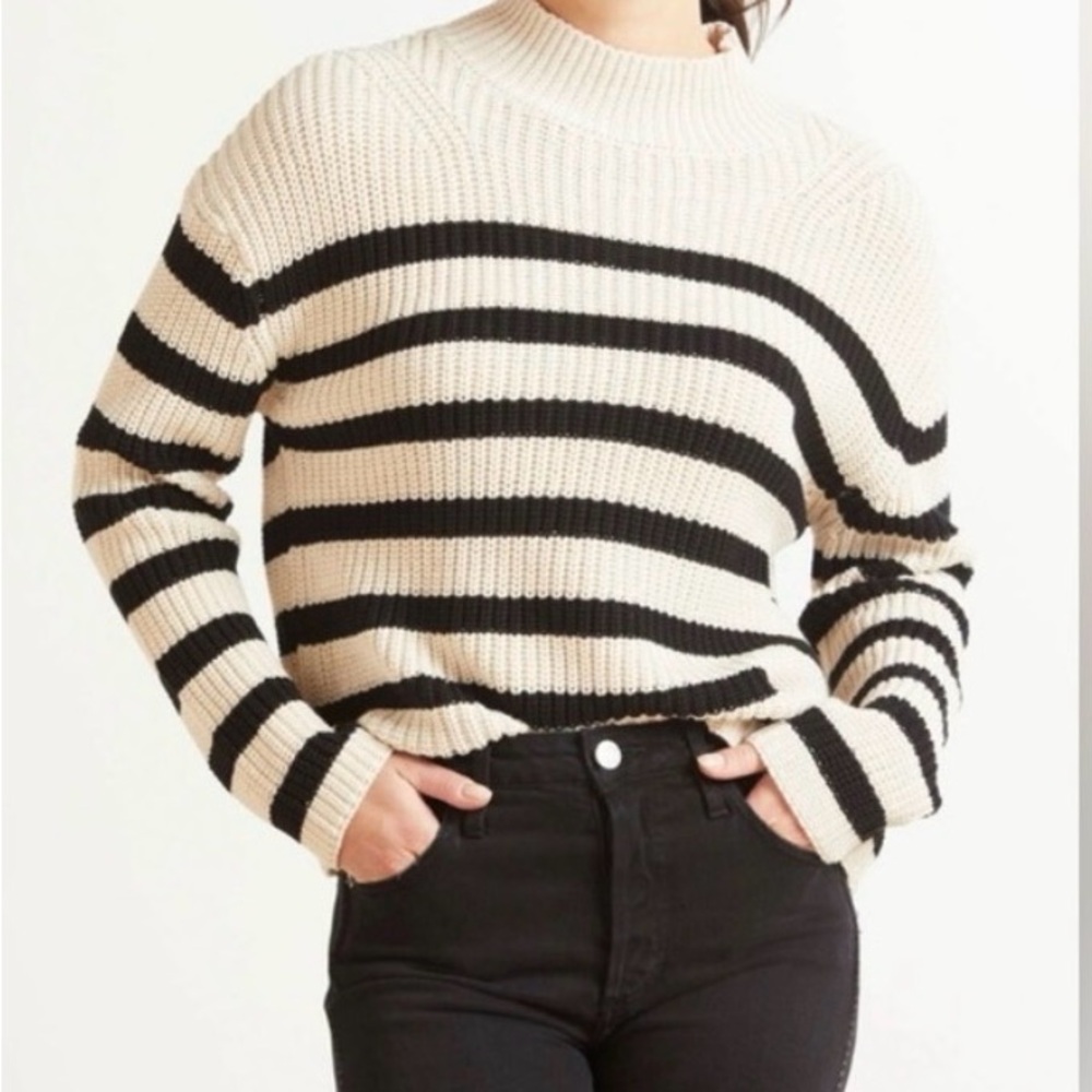 Evereve John + Jenn Striped Turtleneck